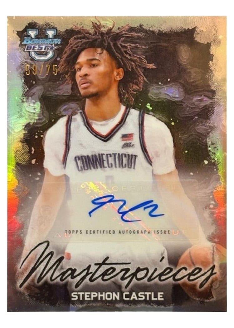 2023-24 Bowman University Best Bowman Masterpieces Autographs Stephon Castle #BMA-SC card