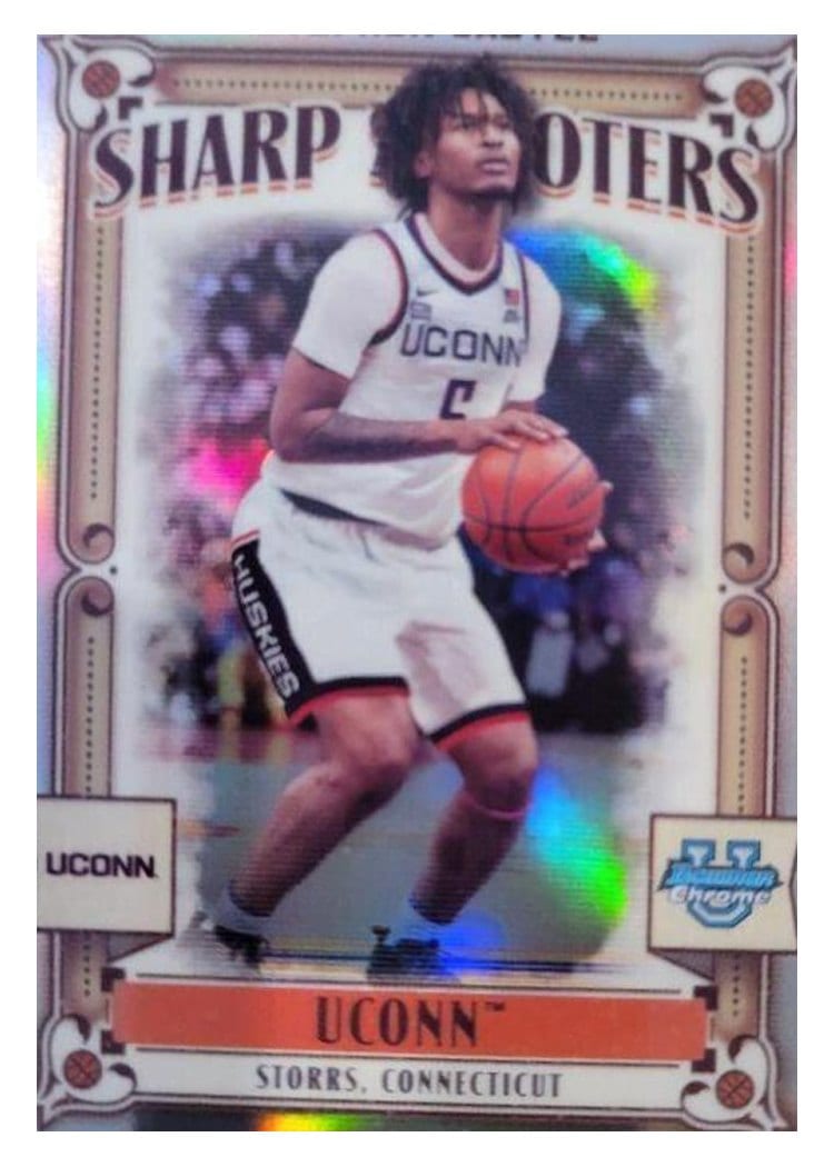 2023-24 Bowman University Chrome Sharp Shooters Stephon Castle #SS-8 card