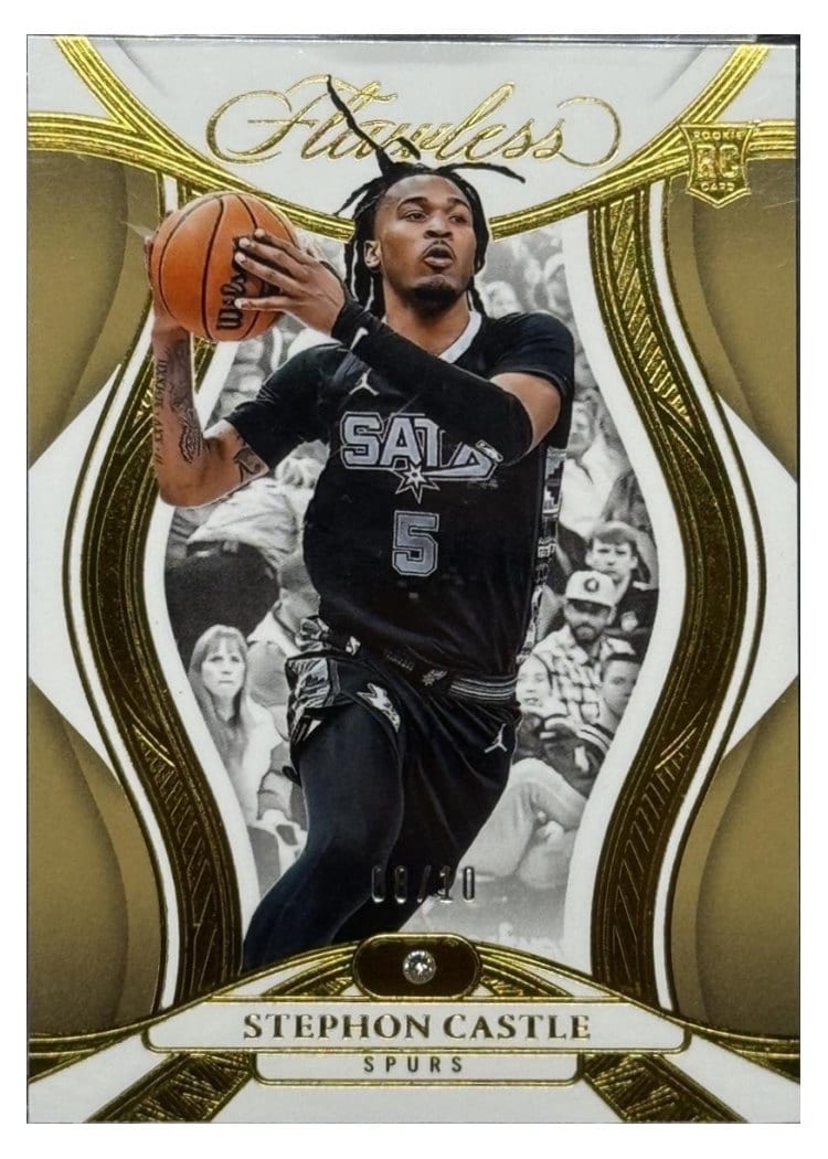 2024-25 Panini Flawless Base Gems Stephon Castle #90 card