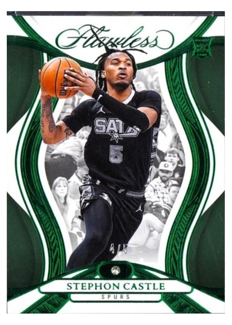 2024-25 Panini Flawless Base Gems Stephon Castle #90 card