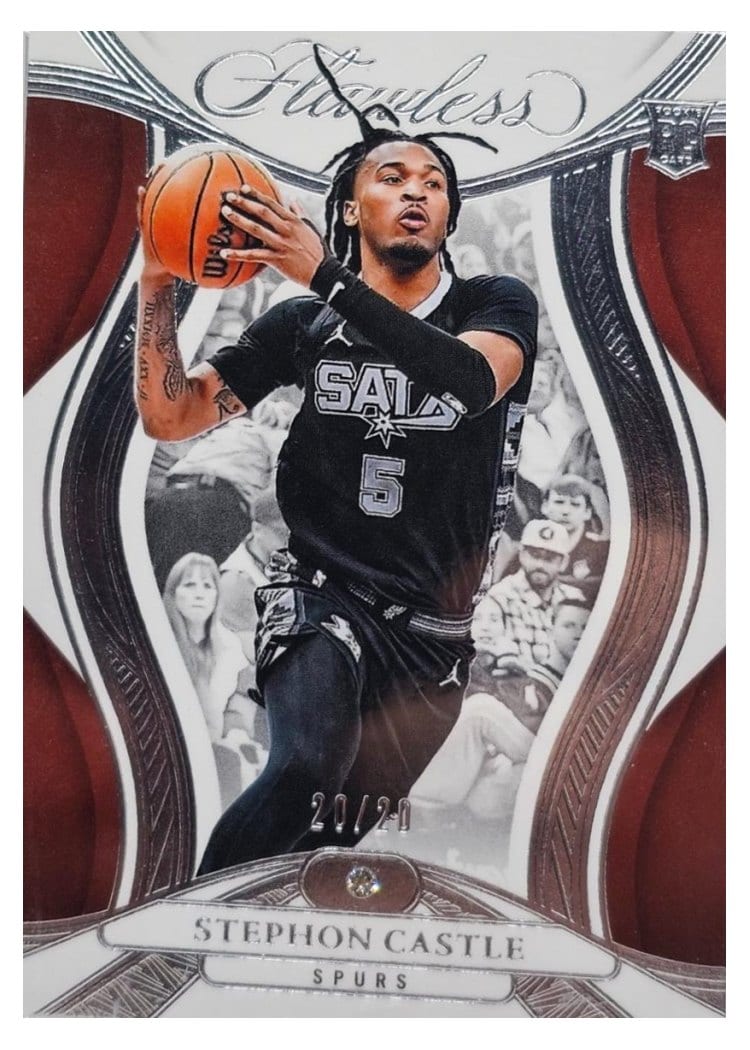 2024-25 Panini Flawless Base Gems Stephon Castle #90 card