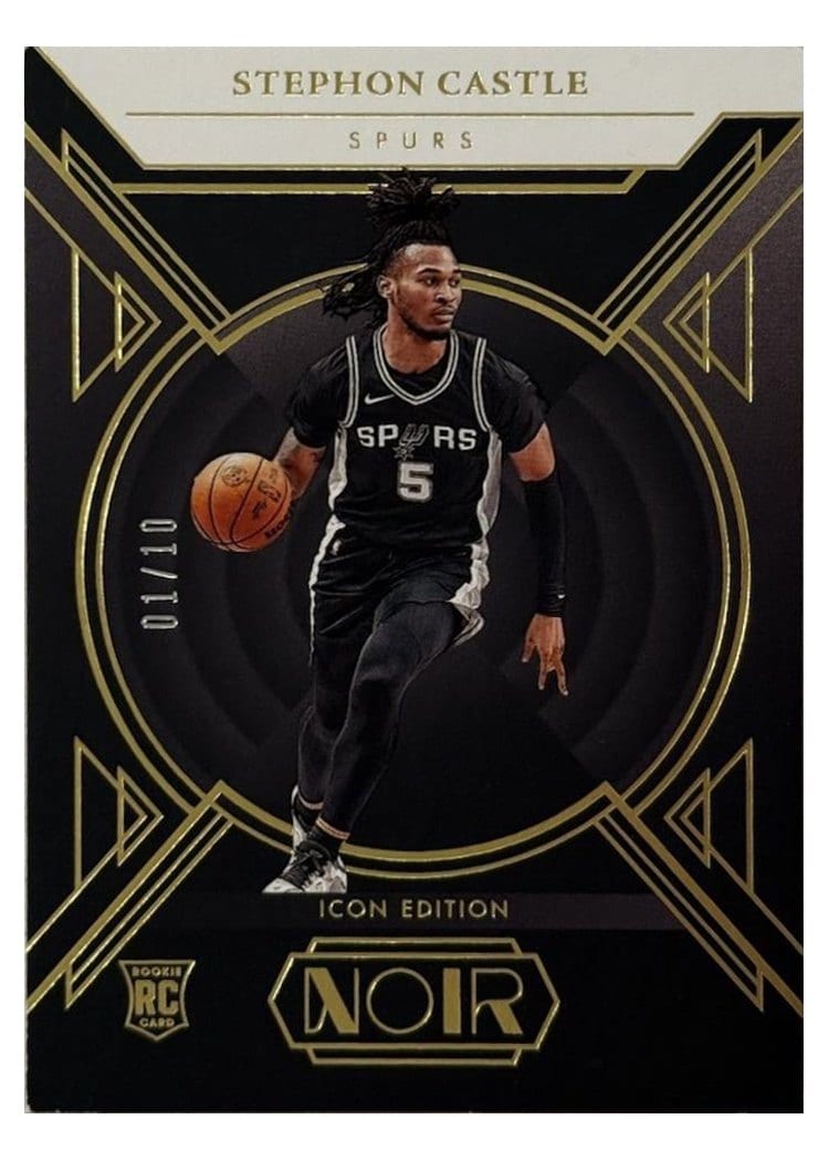 2024-25 Panini Noir Base Set Stephon Castle #185 card