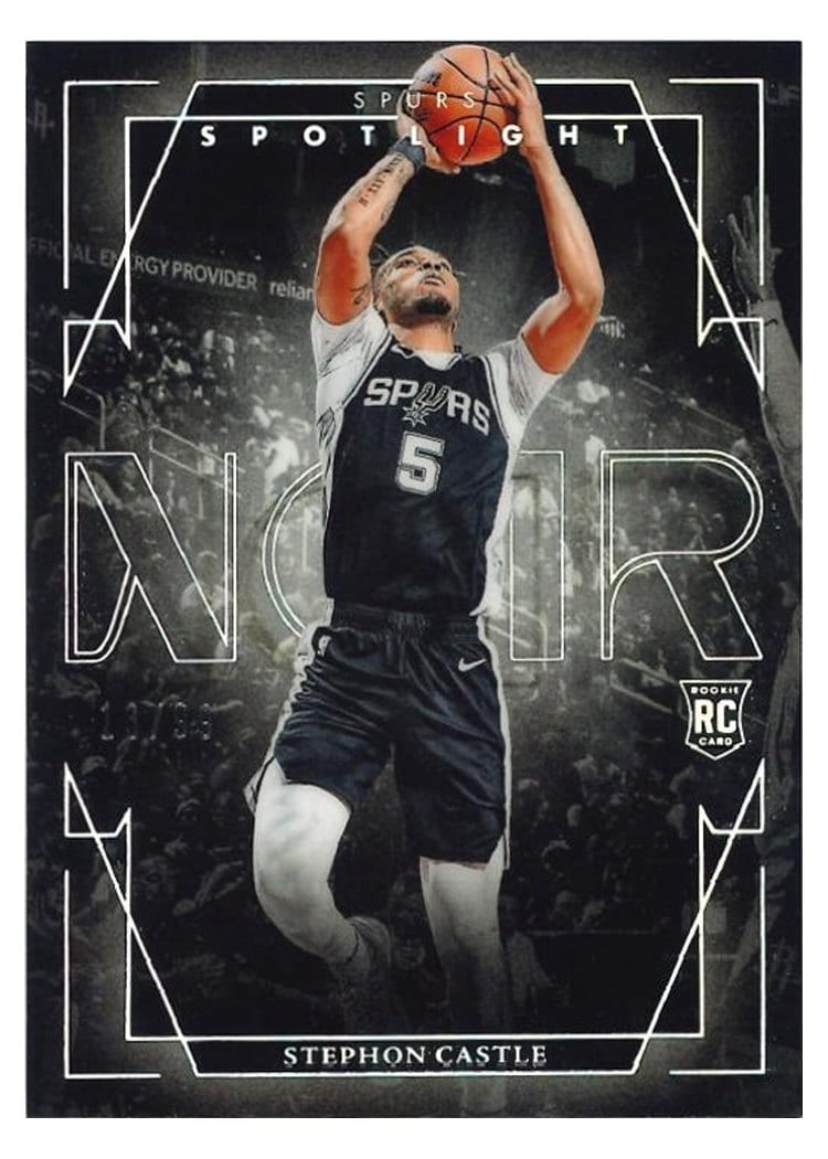2024-25 Panini Noir Spotlight Set Stephon Castle #4 card