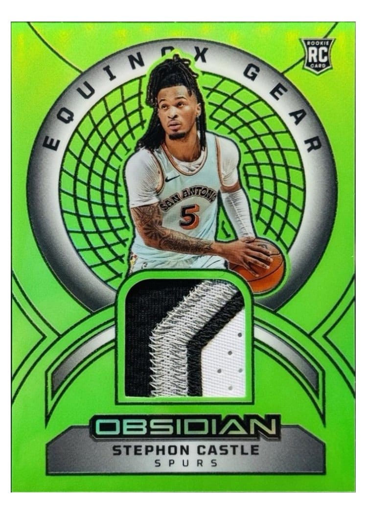 2024-25 Panini Obsidian Equinox Gear Stephon Castle #EG-SCS card