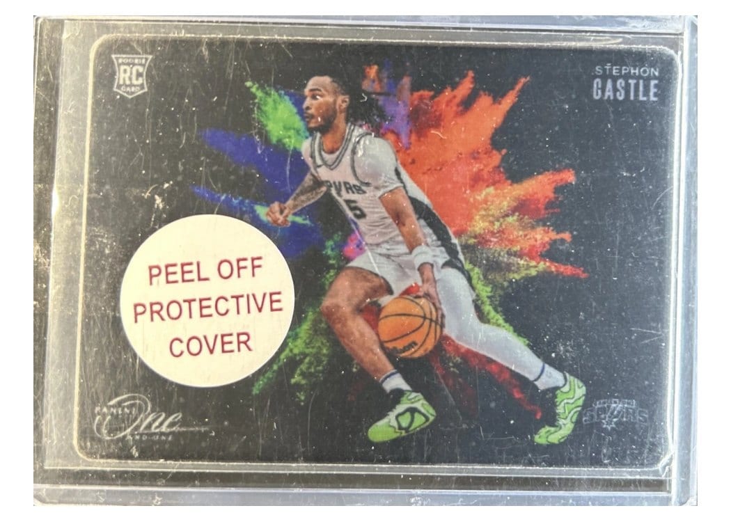 2024-25 Panini One and One Black Color Blast Set Stephon Castle #3 card