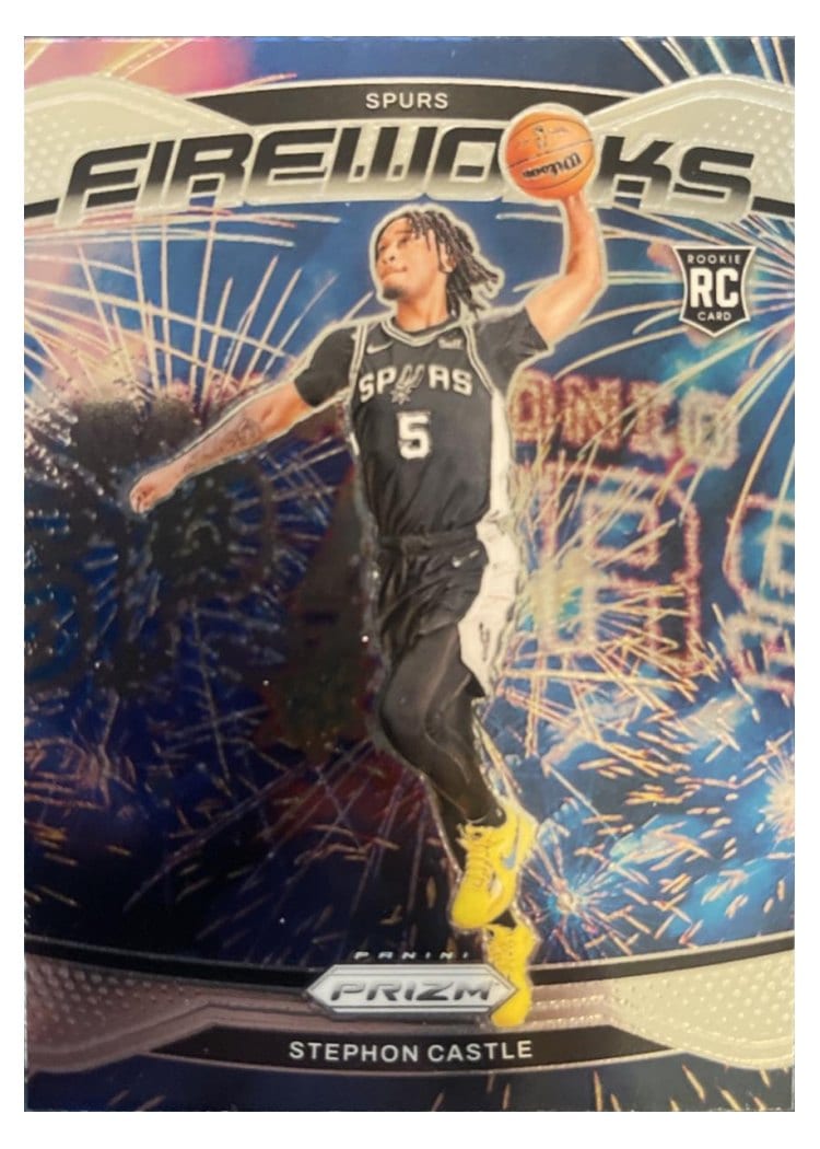 2024-25 Panini Prizm Fireworks Stephon Castle #13 card