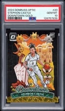 2024 Panini Donruss Optic Downtown Stephon Castle Gold #20 card