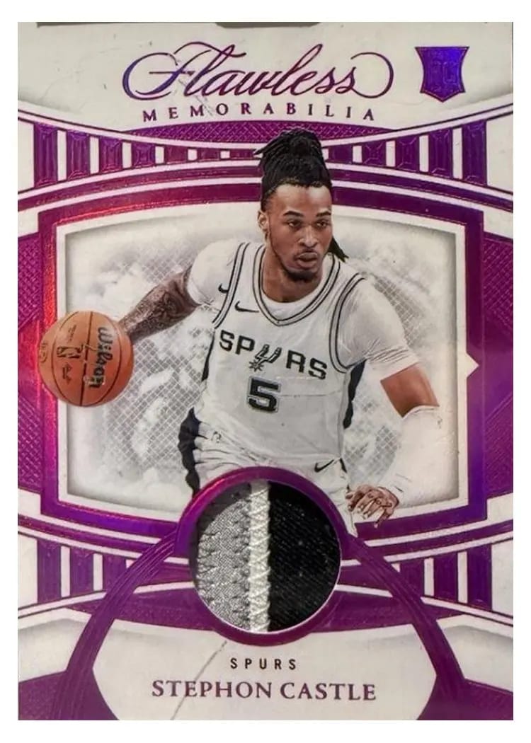 2024 Panini Flawless Patch Stephon Castle Fuchsia #3
