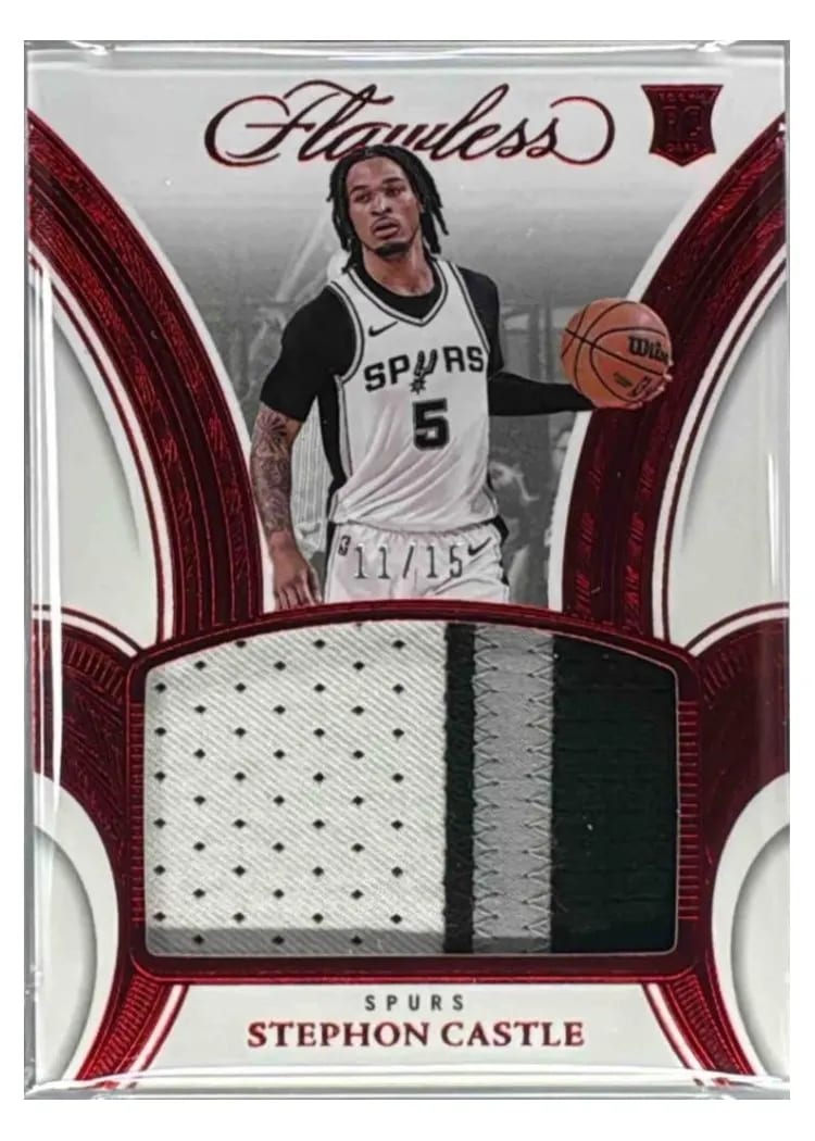 2024 Panini Flawless Patch Stephon Castle #3 card