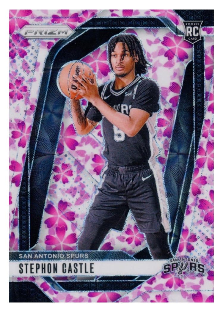 2024 Panini Prizm Stephon Castle Choice Cherry Blossom #234 card