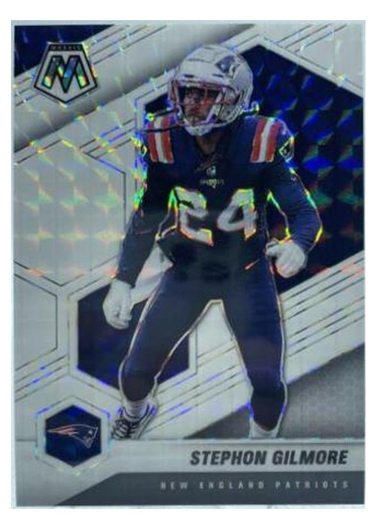 2021 Panini Mosaic Base Set Stephon Gilmore White Mosaic #140 card