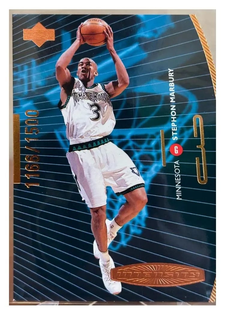 1998 Upper Deck Intensity Stephon Marbury Quantum Bronze #I29 card