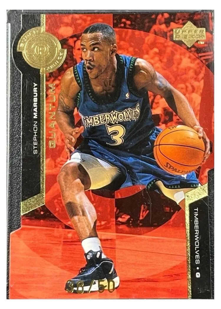 1998 Upper Deck Super Powers Stephon Marbury Quantum Gold #S16 card