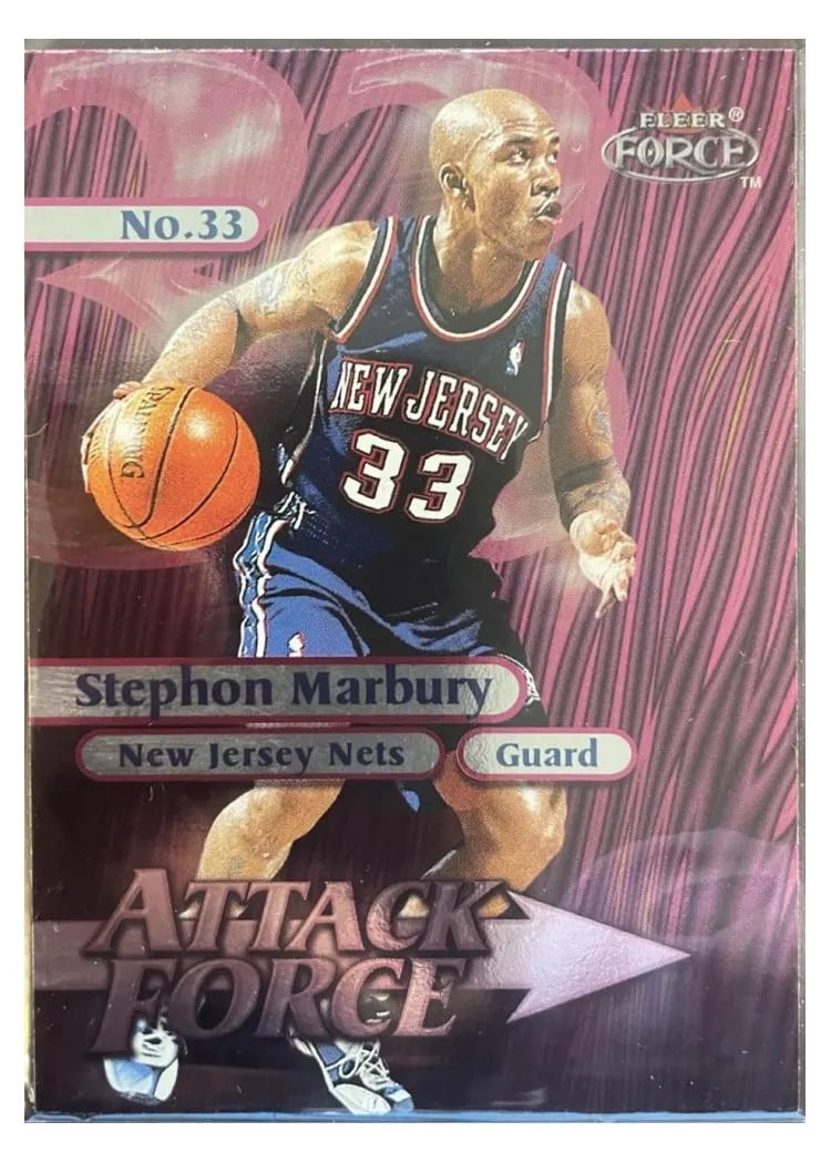 1999 Fleer Force Attack Force Stephon Marbury Forcefield #3A card