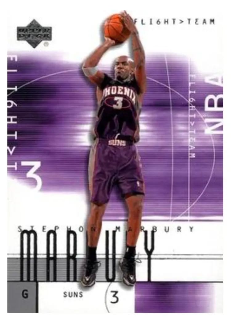 2001 Upper Deck Flight Team Stephon Marbury #38 card