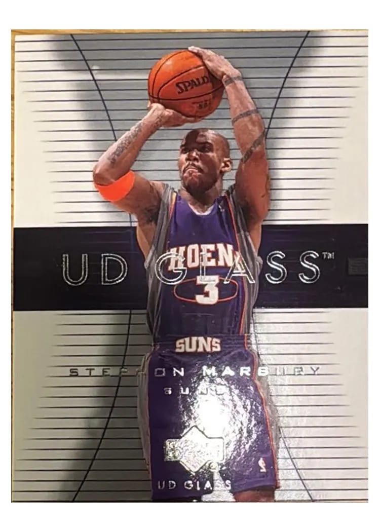 2003 Upper Deck Glass Stephon Marbury #46 card