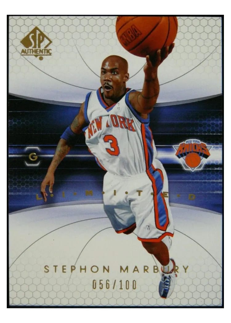 2004 SP Authentic Stephon Marbury #60 card