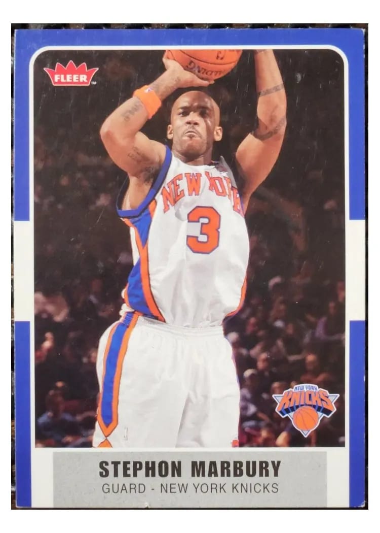 2007 Fleer Stephon Marbury #77 card