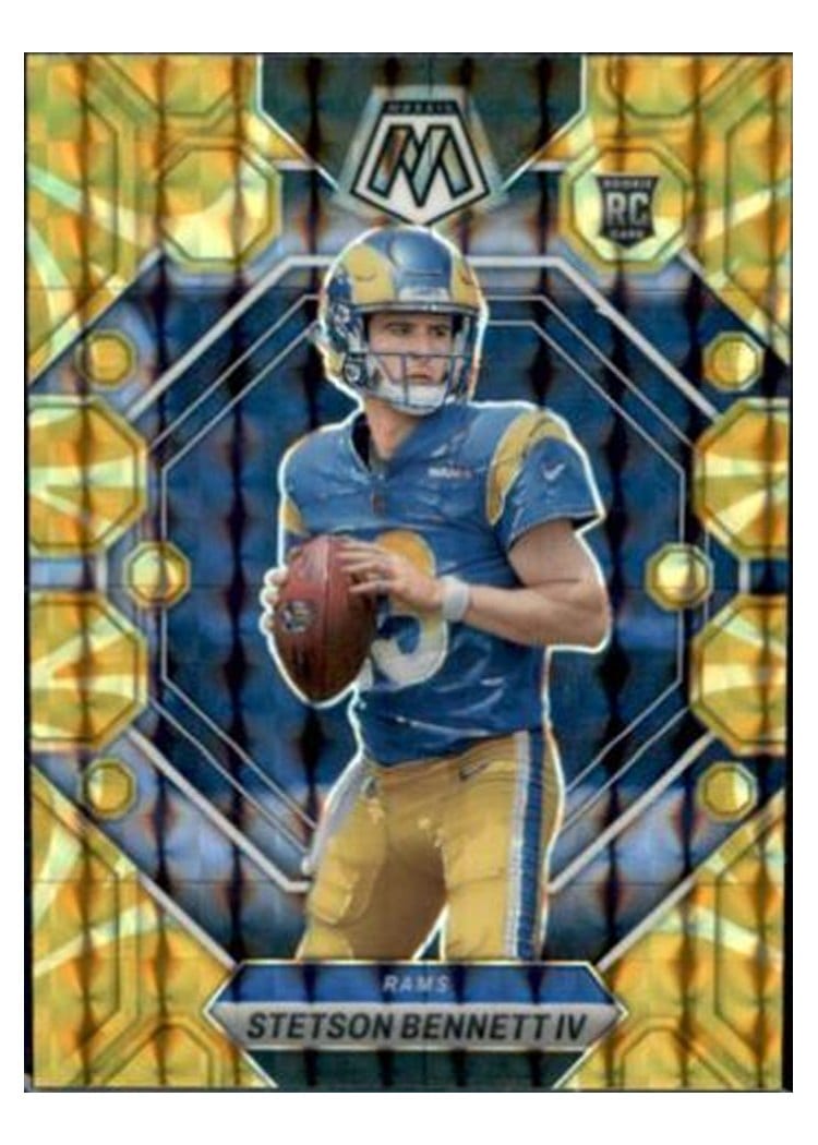 2023 Panini Mosaic Base Set Stetson Bennett IV Gold #362 card