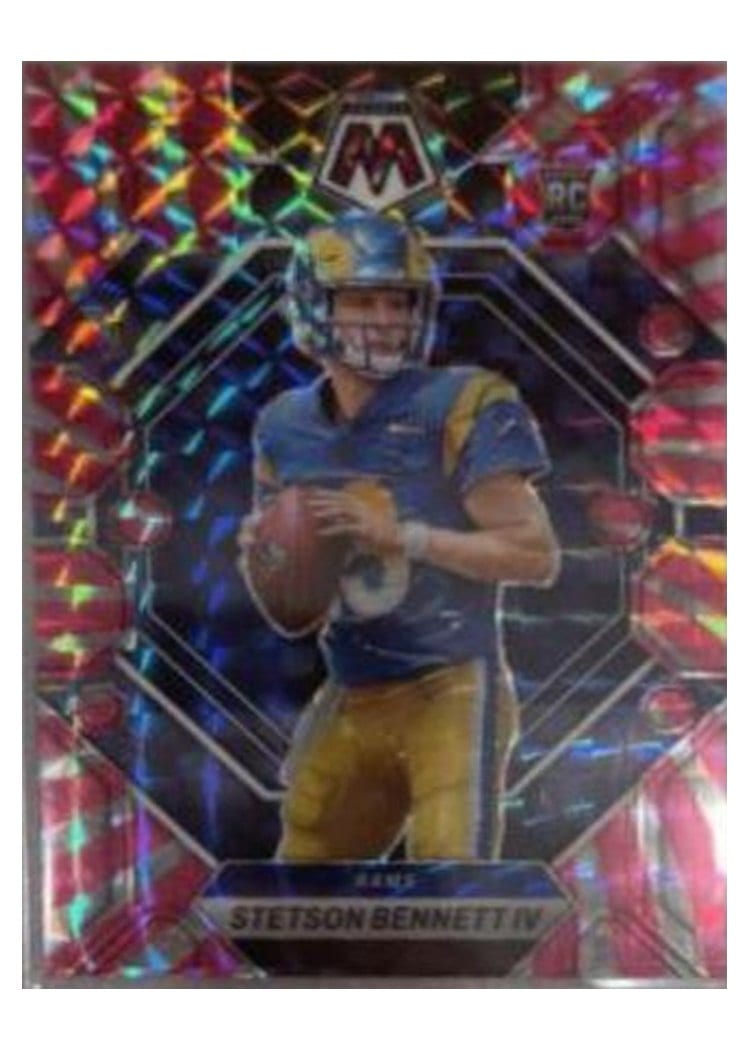 2023 Panini Mosaic Base Set Stetson Bennett IV Pink Swirl #362 card