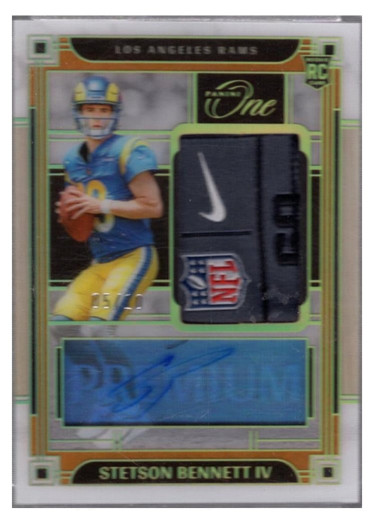 2023 Panini One Premium Rookie Patch Autographs Stetson Bennett IV #139 card