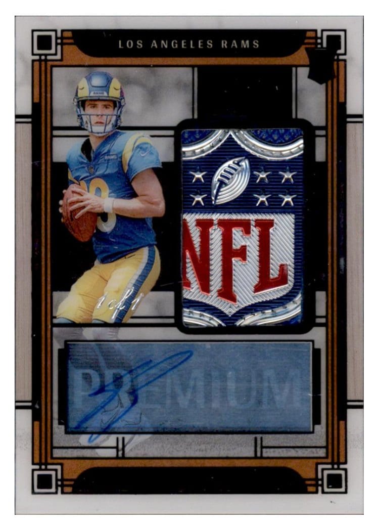 2023 Panini One Premium Rookie Patch Autographs Stetson Bennett IV #139 card