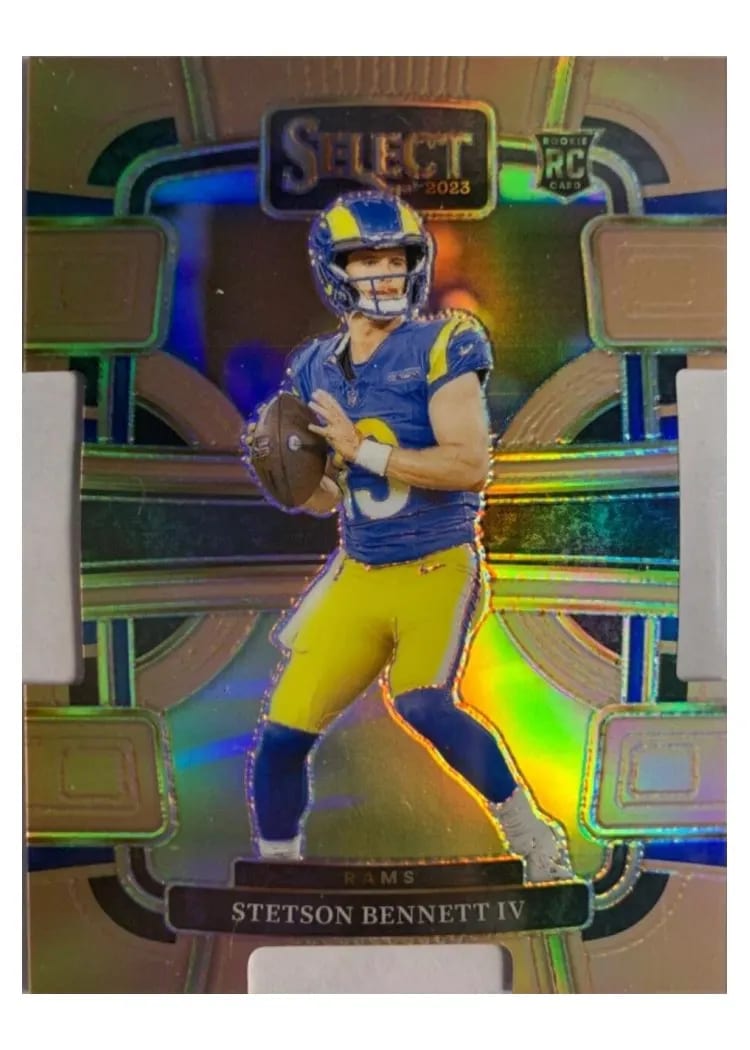 2023 Panini Select Base Set Stetson Bennett IV Copper Prizm Die-Cut #55 card