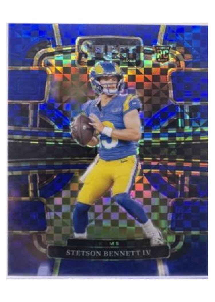 2023 Panini Select Base Set Stetson Bennett IV Blue Prizm #55 card