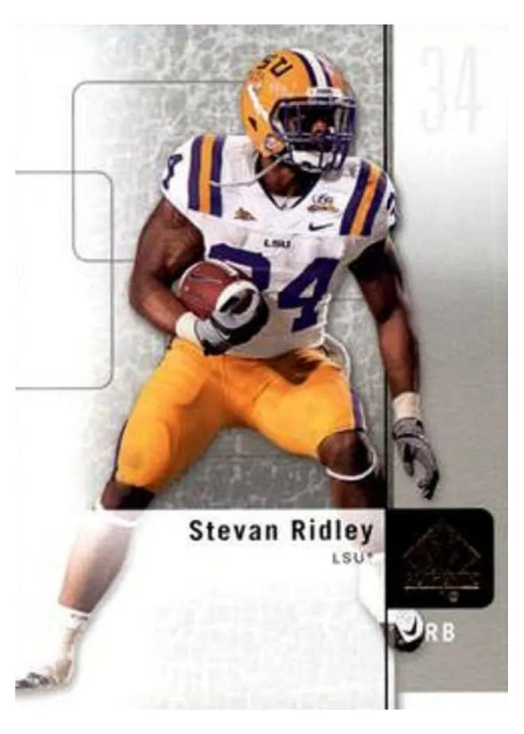 2011 SP Authentic Stevan Ridley #36 card