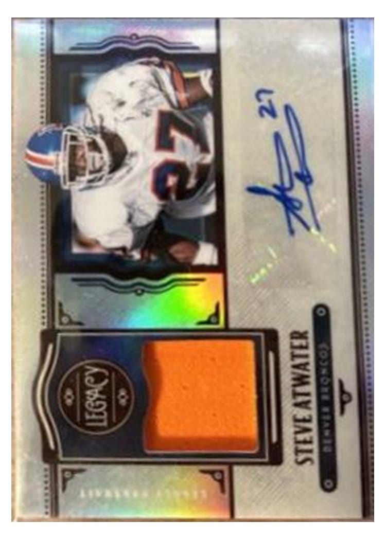 2021 Panini Legacy Legacy Patch Autographs Steve Atwater #LPA-SA card