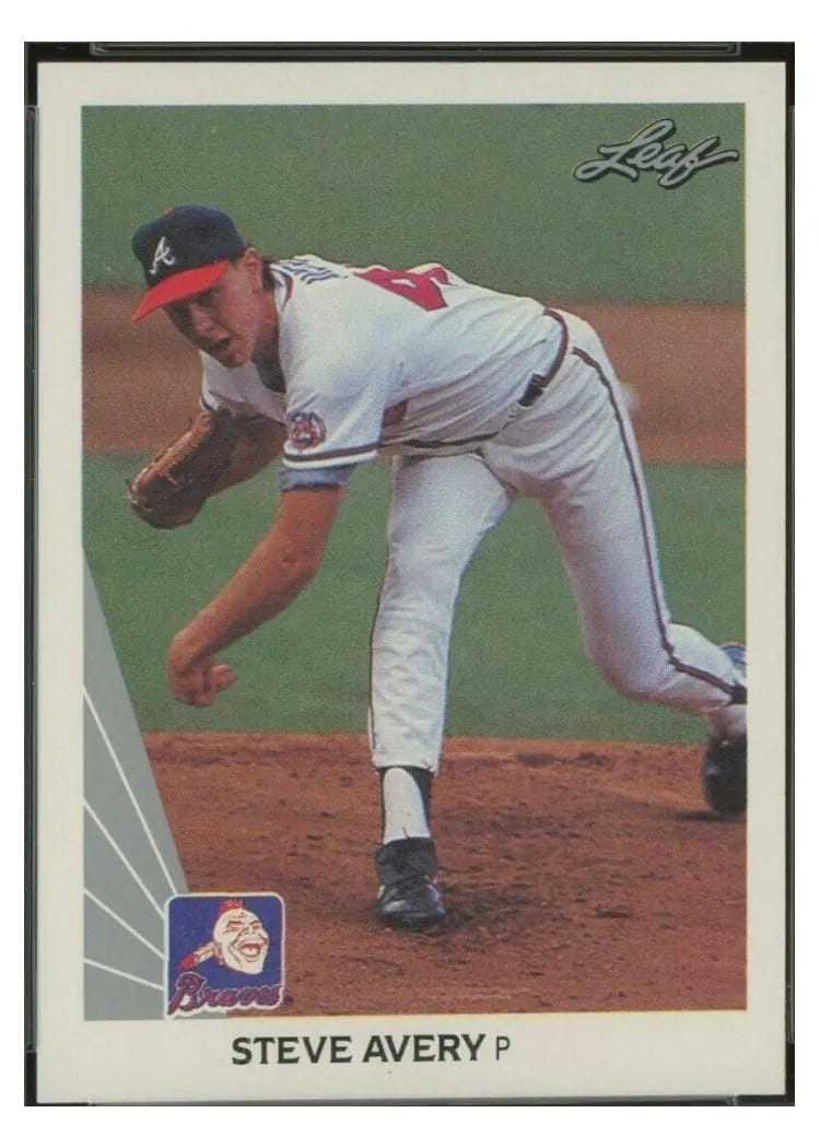 1990 Leaf Steve Avery #481 card