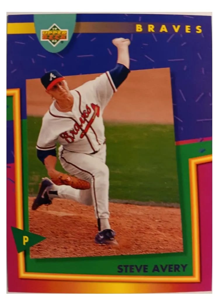 1993 Upper Deck Fun Pack Steve Avery #62 card