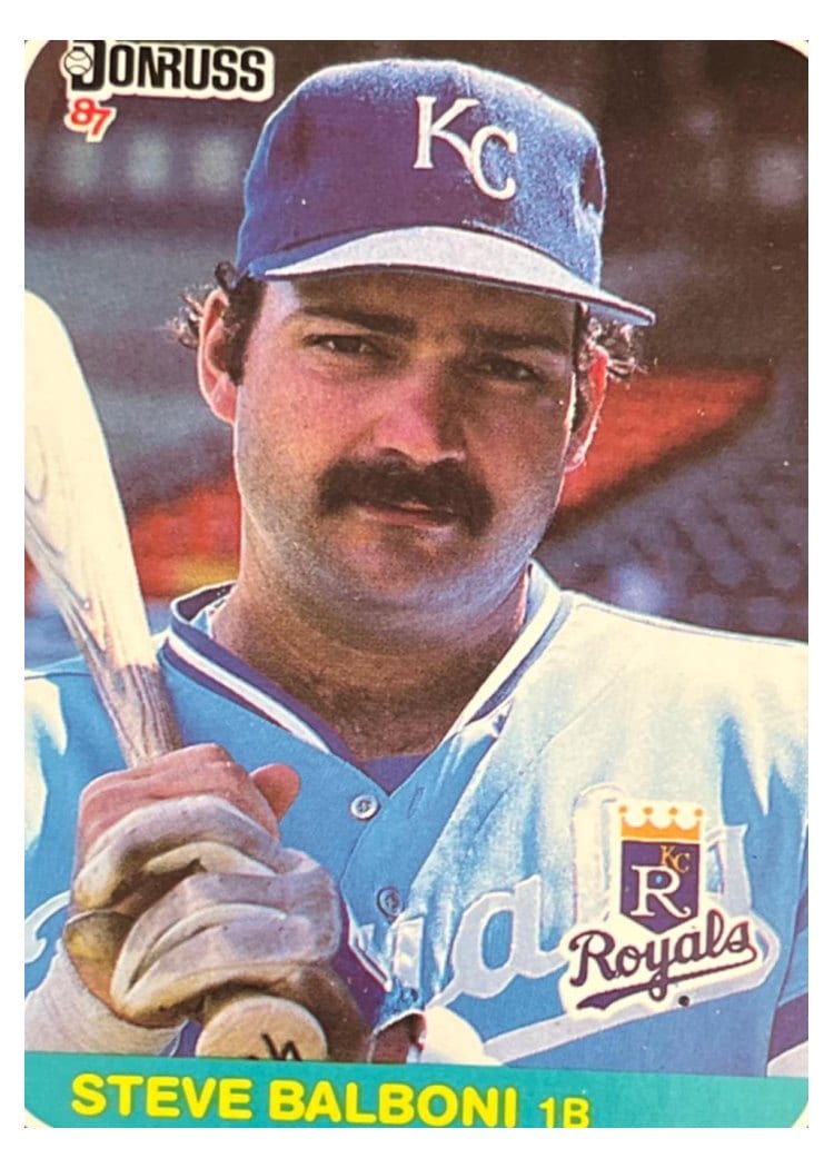 1987 Donruss Steve Balboni #102 card
