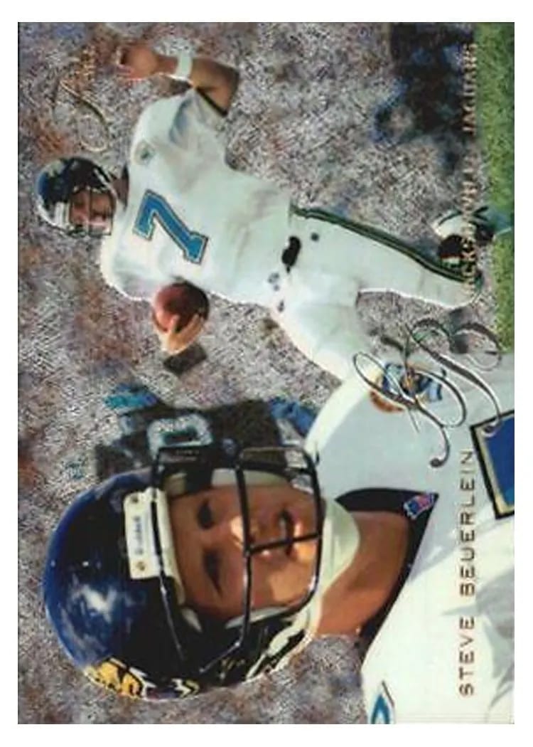 1995 Flair Steve Beuerlein #92 card