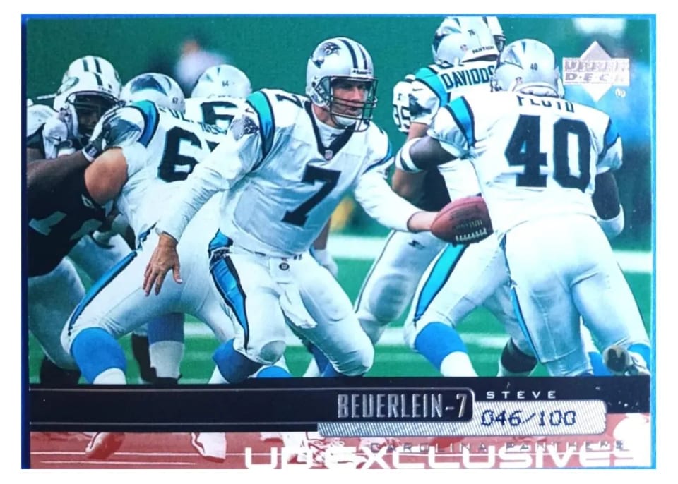 1999 Upper Deck Steve Beuerlein #33 card