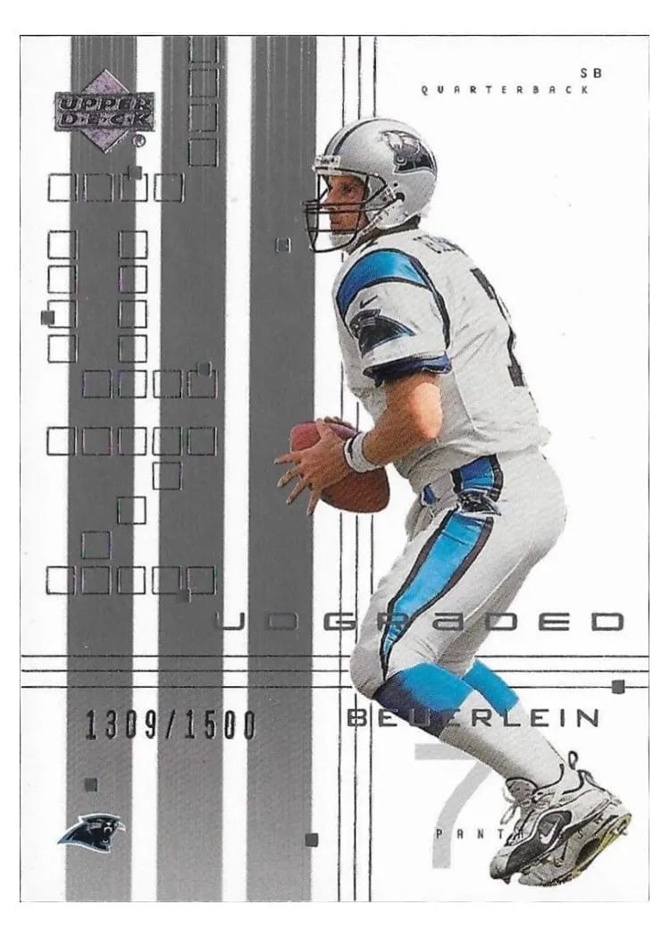 2000 Upper Deck Graded Steve Beuerlein #10 card