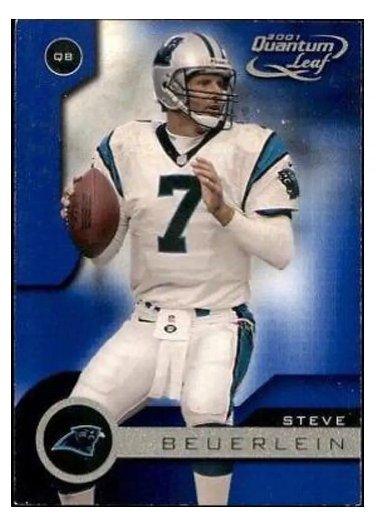 2001 Quantum Leaf Steve Beuerlein #30 card