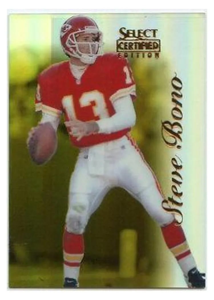 1996 Select Certified Steve Bono #56 card