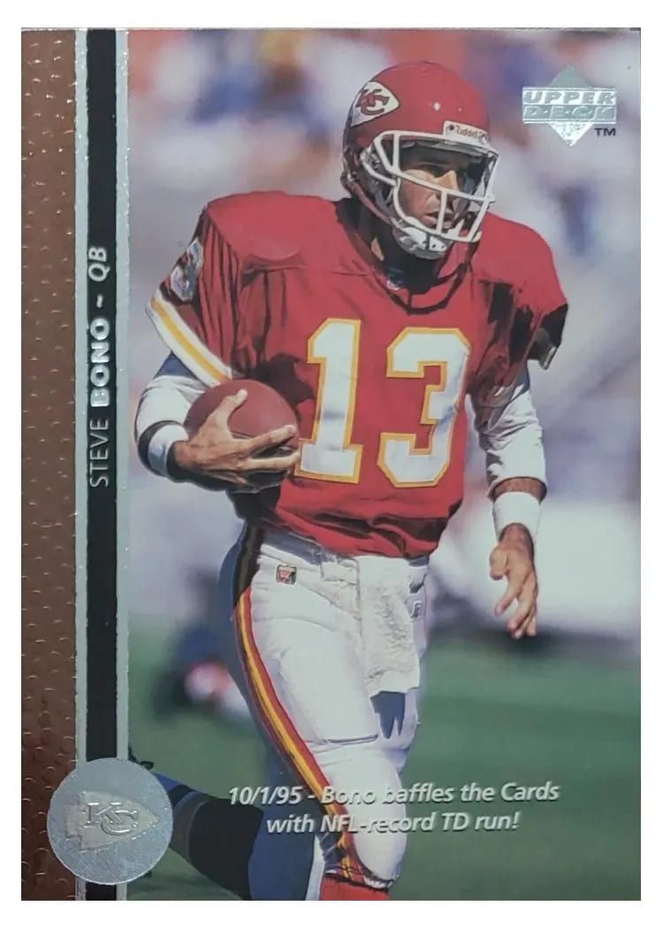 1996 Upper Deck Steve Bono #135 card