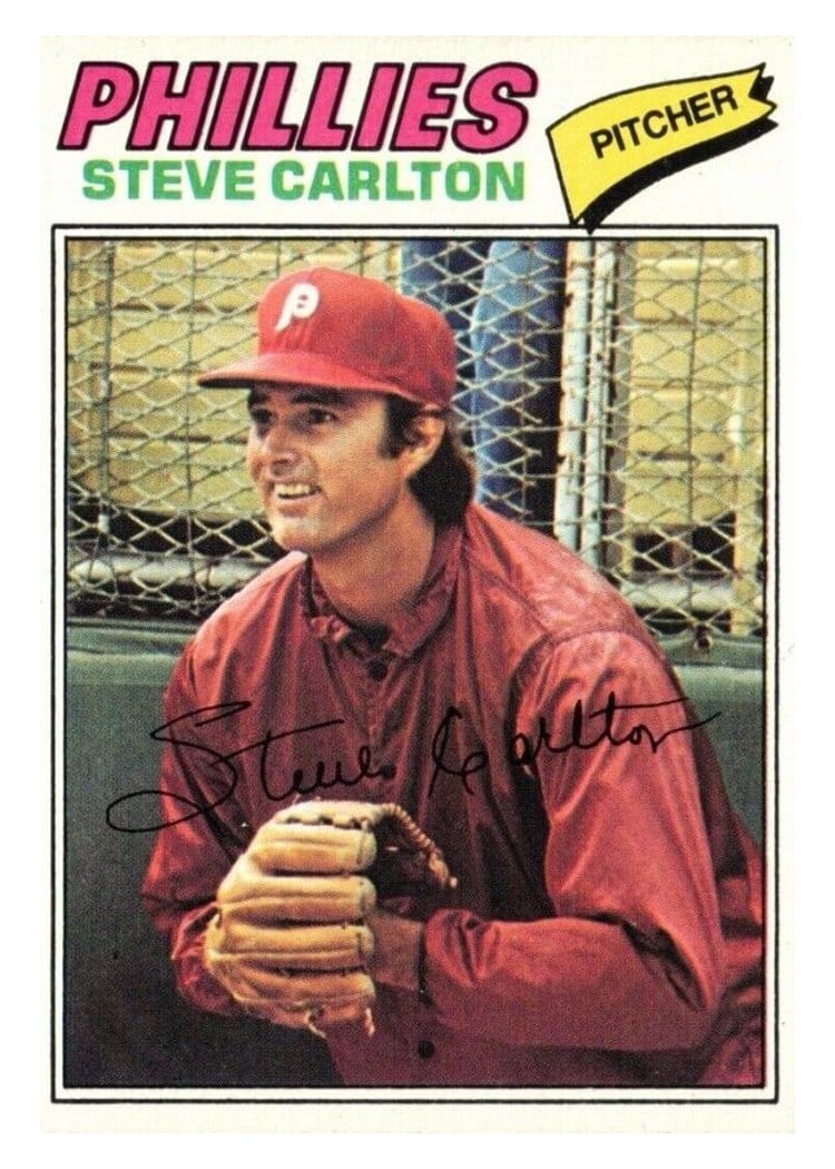 1977 Topps Steve Carlton #110 card
