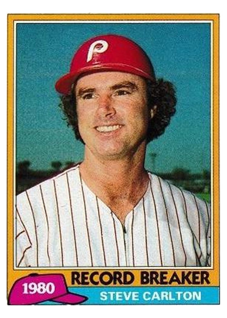 1981 Topps Steve Carlton #202 card