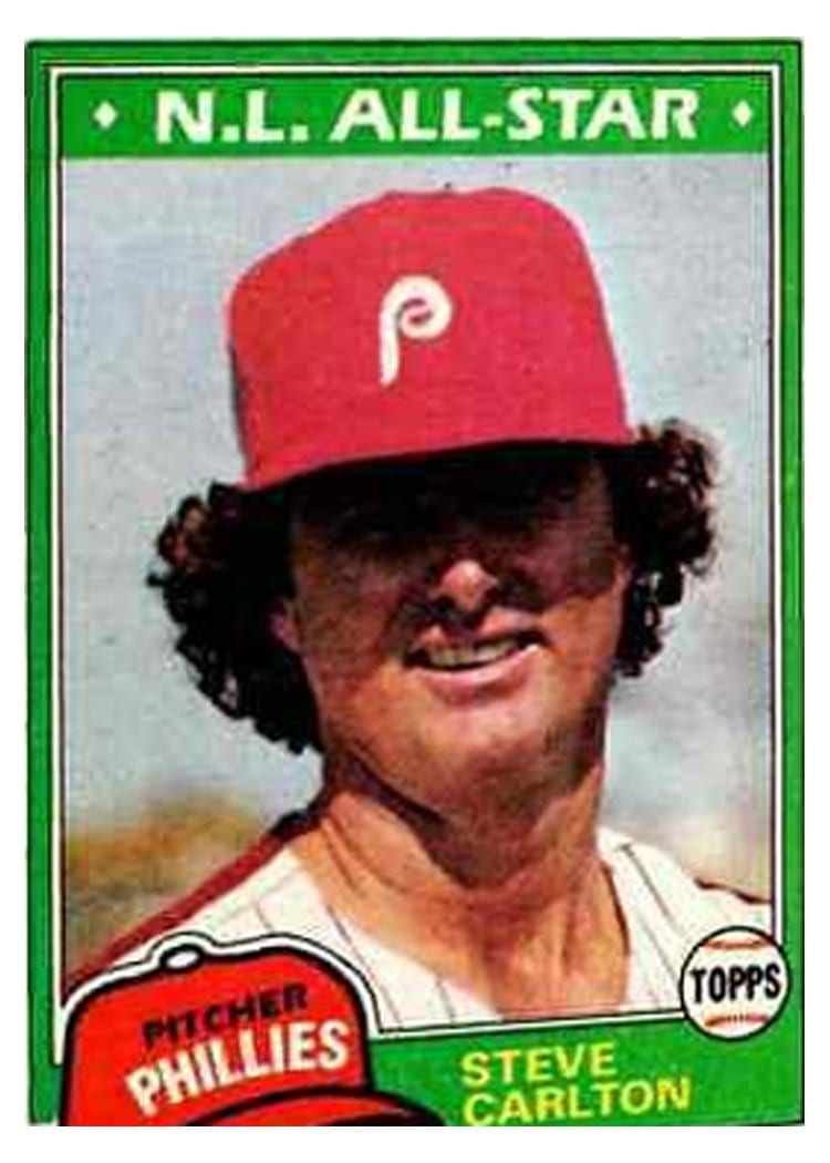 1981 Topps Steve Carlton #630 card