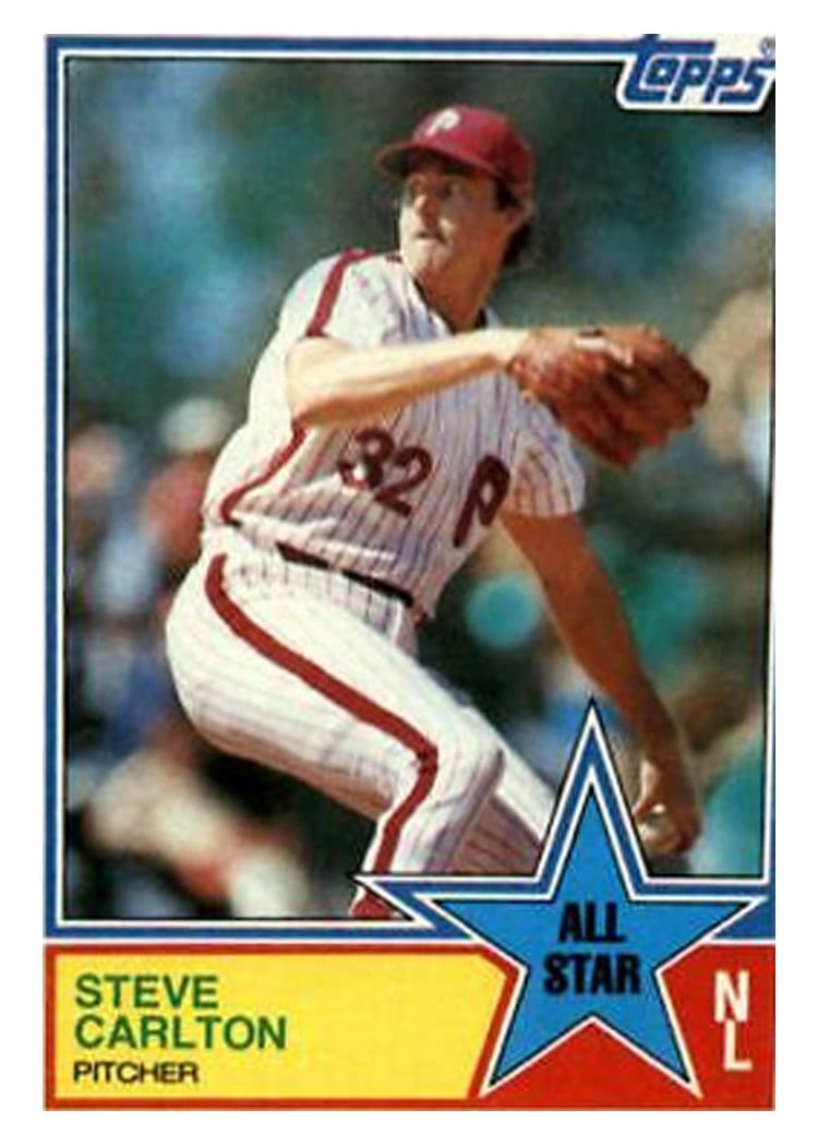 1983 Topps Steve Carlton #406 card