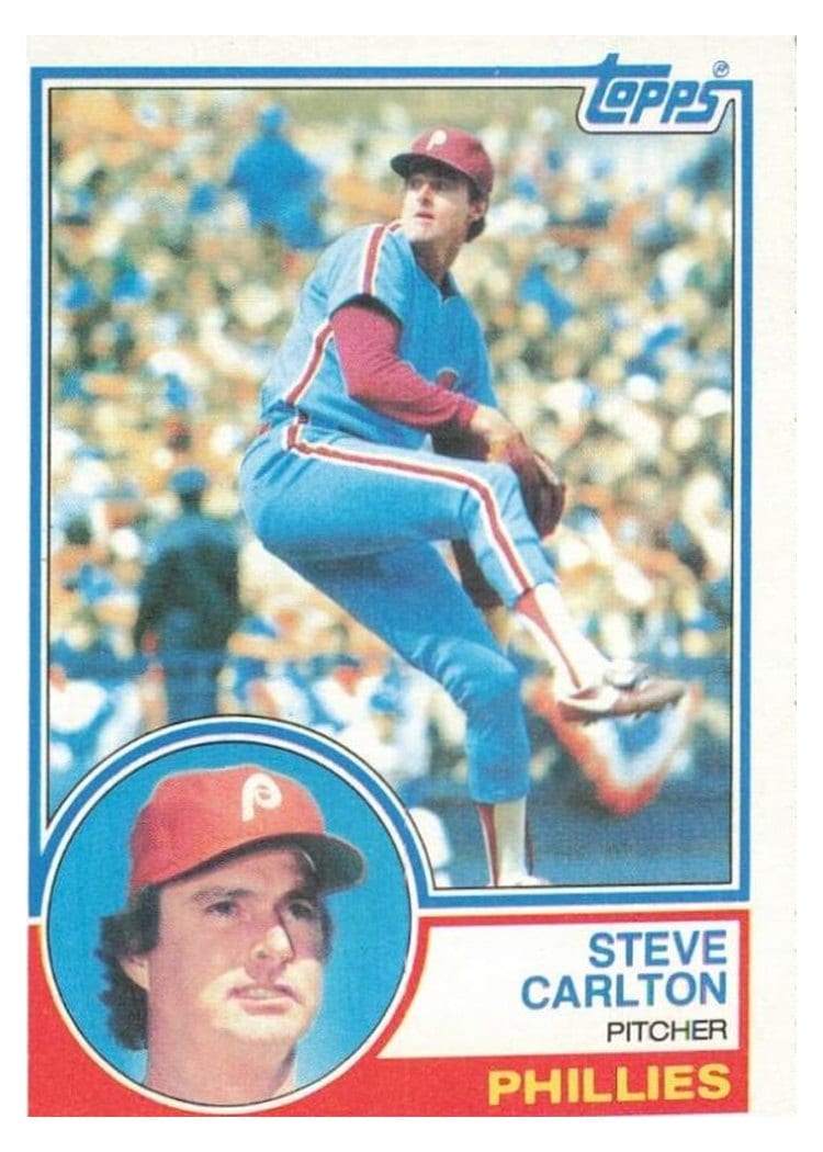1983 Topps Steve Carlton #70 card