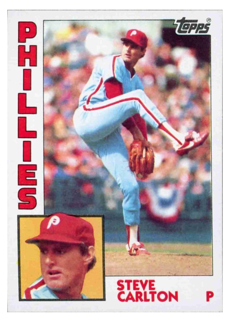 1984 Topps Base Set Steve Carlton #780 card
