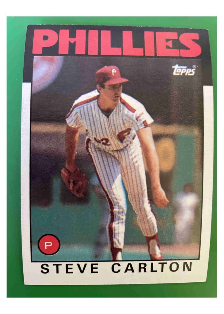 1986 Topps Base Set Steve Carlton #120 card