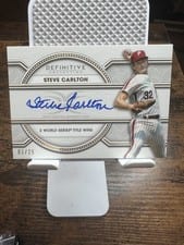 2022 Topps Definitive Collection Legendary Autographs Steve Carlton #LAC-SC