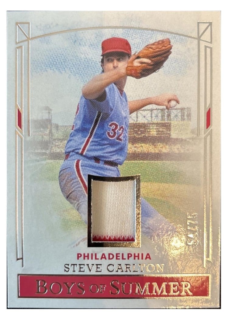 2024 Panini Boys of Summer Pastime Materials Steve Carlton #PM-SC