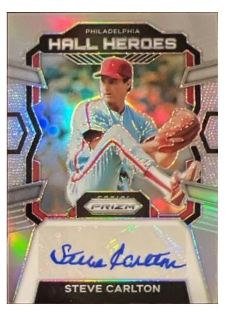 2024 Panini Prizm Hall Heroes Autographs Steve Carlton #HHA-SC card