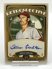 2025 Topps Museum Collection Retrospective Signatures Steve Carlton #RS-SC card